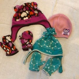Lot of baby girl winter accessories